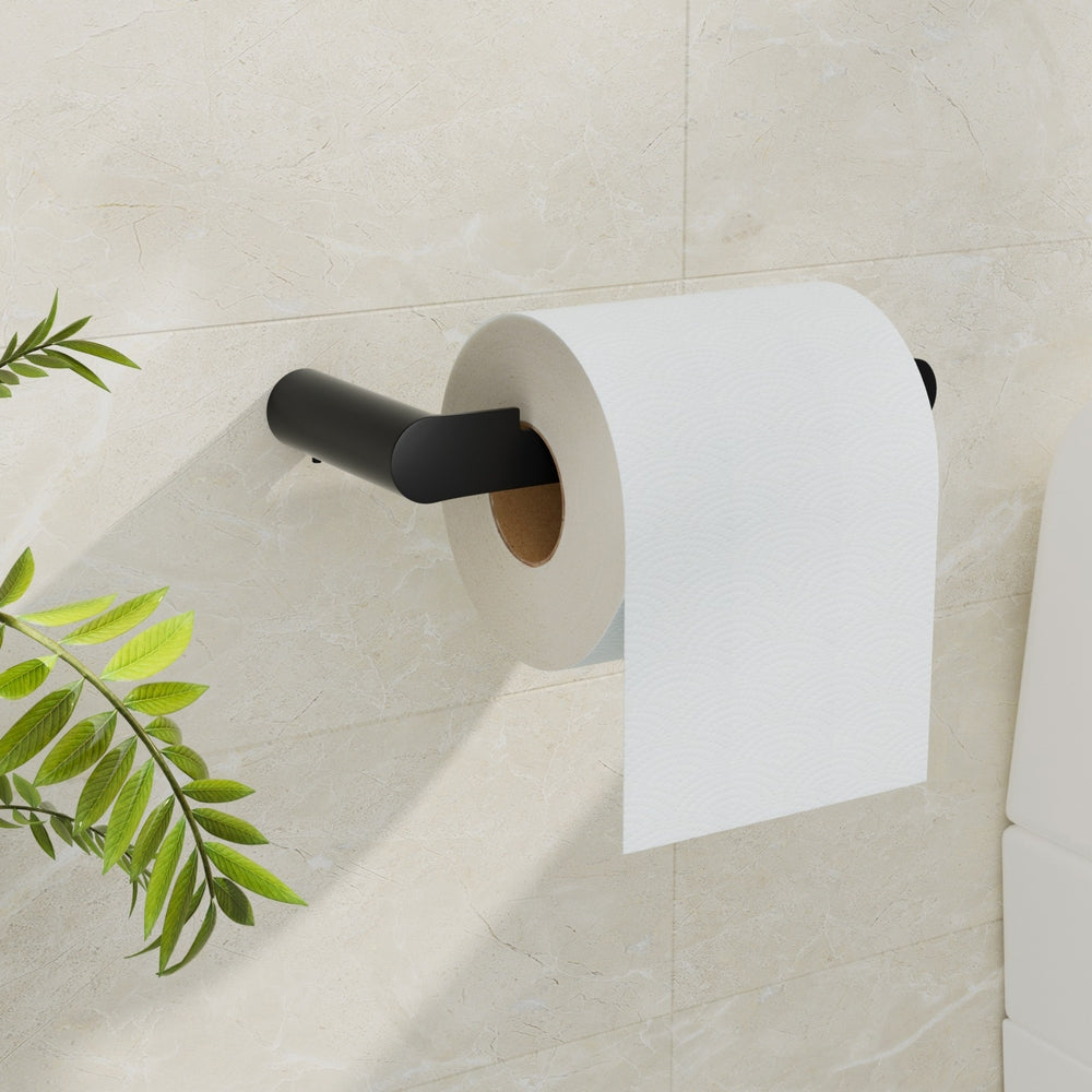 Toilet Paper Roll Holder w/ Storage Shelf
