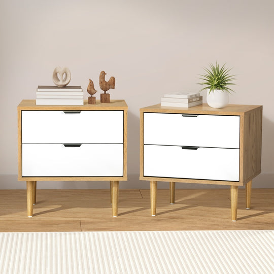 Bedside Tables Set of 2 Side Table