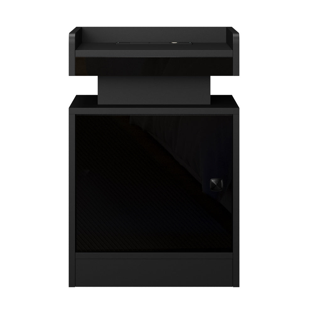 2x LED Bedside Table USB Charging Station