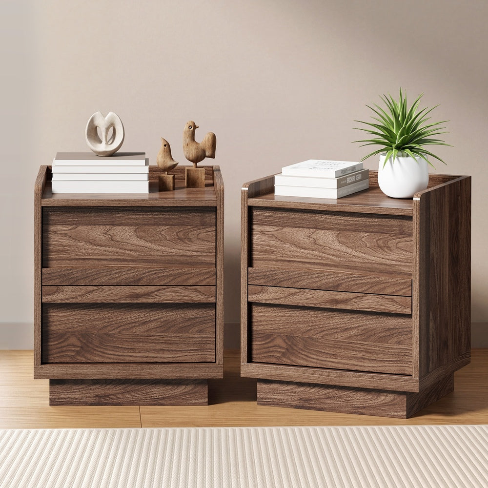Walnut bedside table 40x35x47cm, view 6