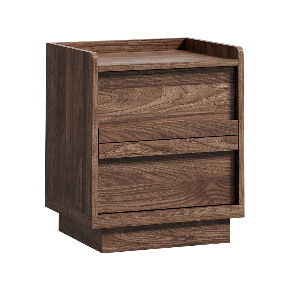Walnut bedside table 40x35x47cm