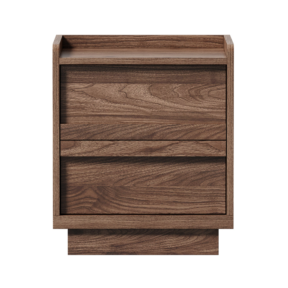 Walnut bedside table 40x35x47cm, side view
