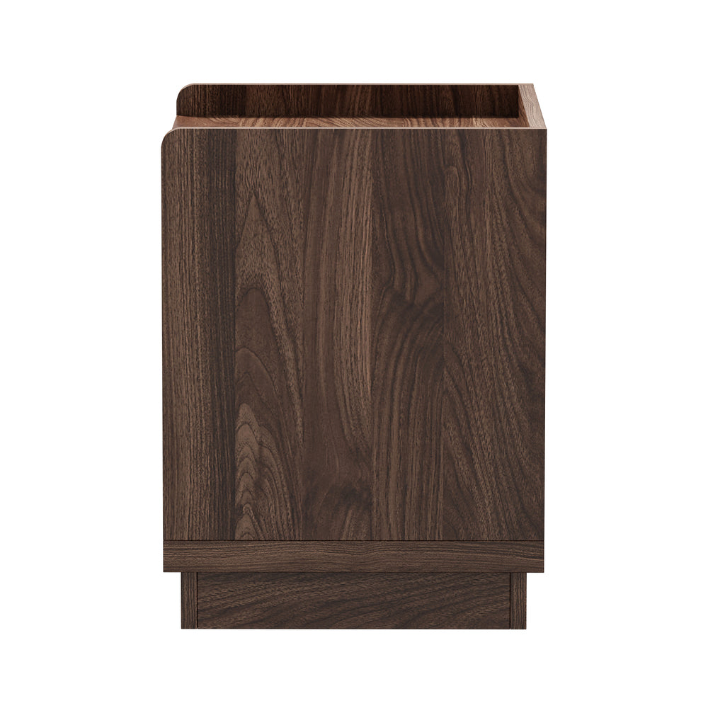 Walnut bedside table 40x35x47cm, detail