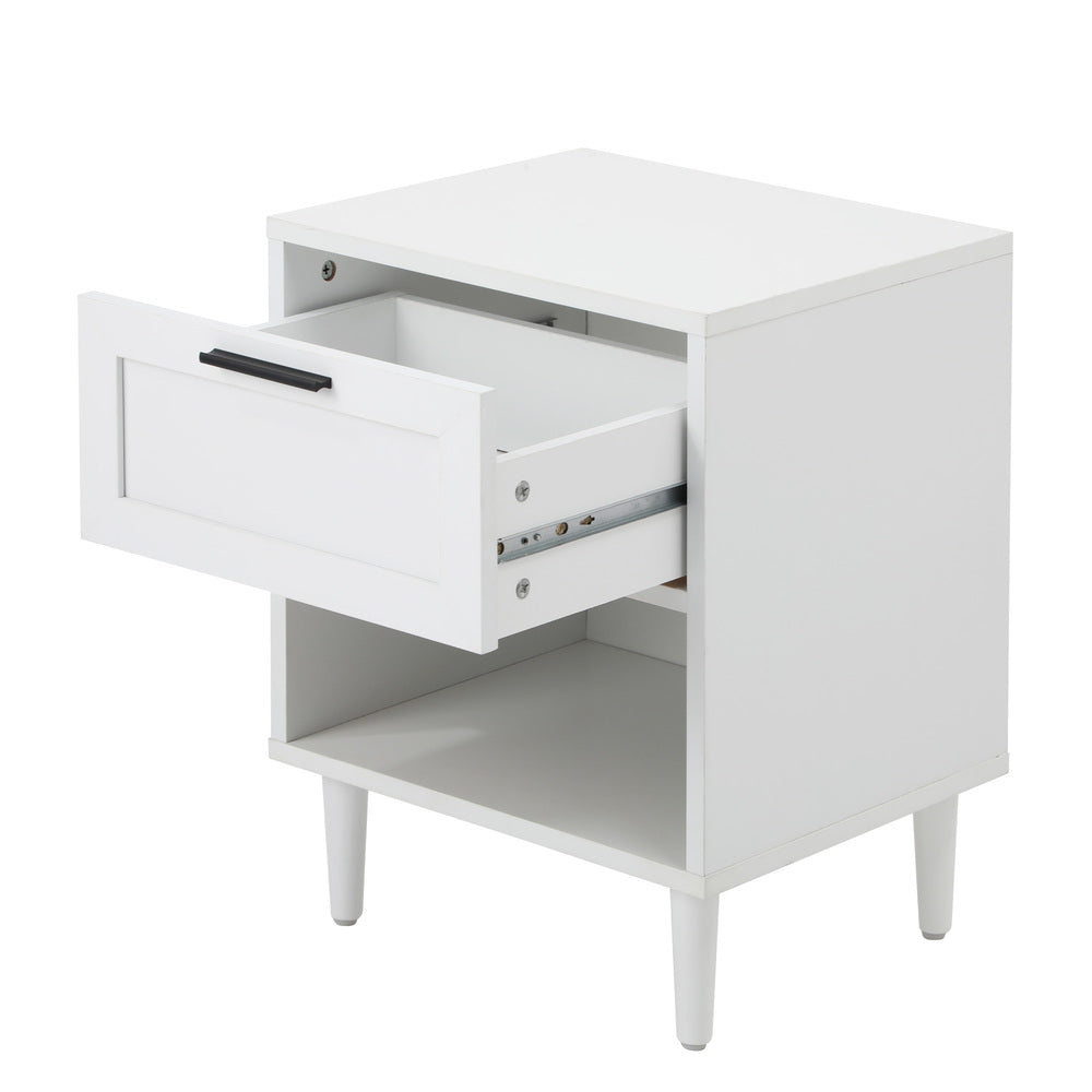 Bedside Table Nightstand Bedroom Storage Cabinet