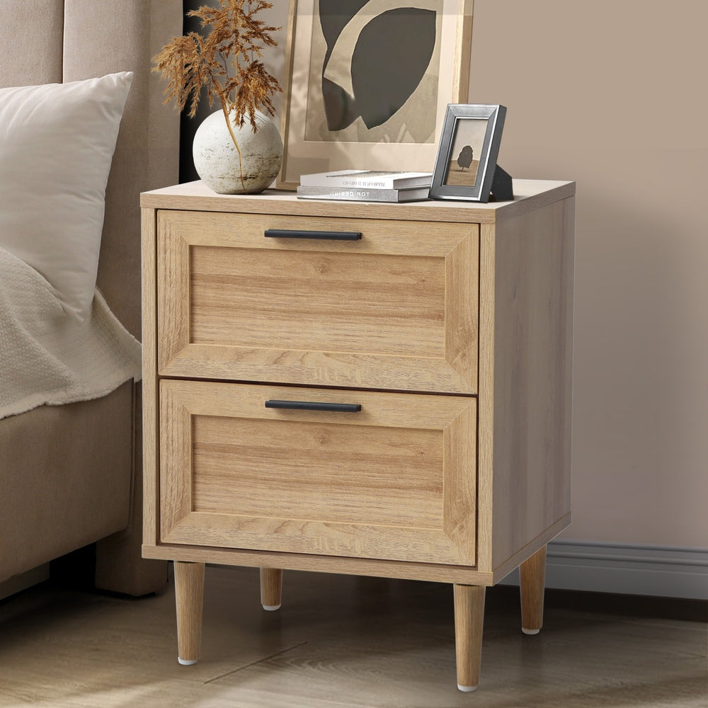 Bedside Table Nightstand Bedroom Storage Cabinet