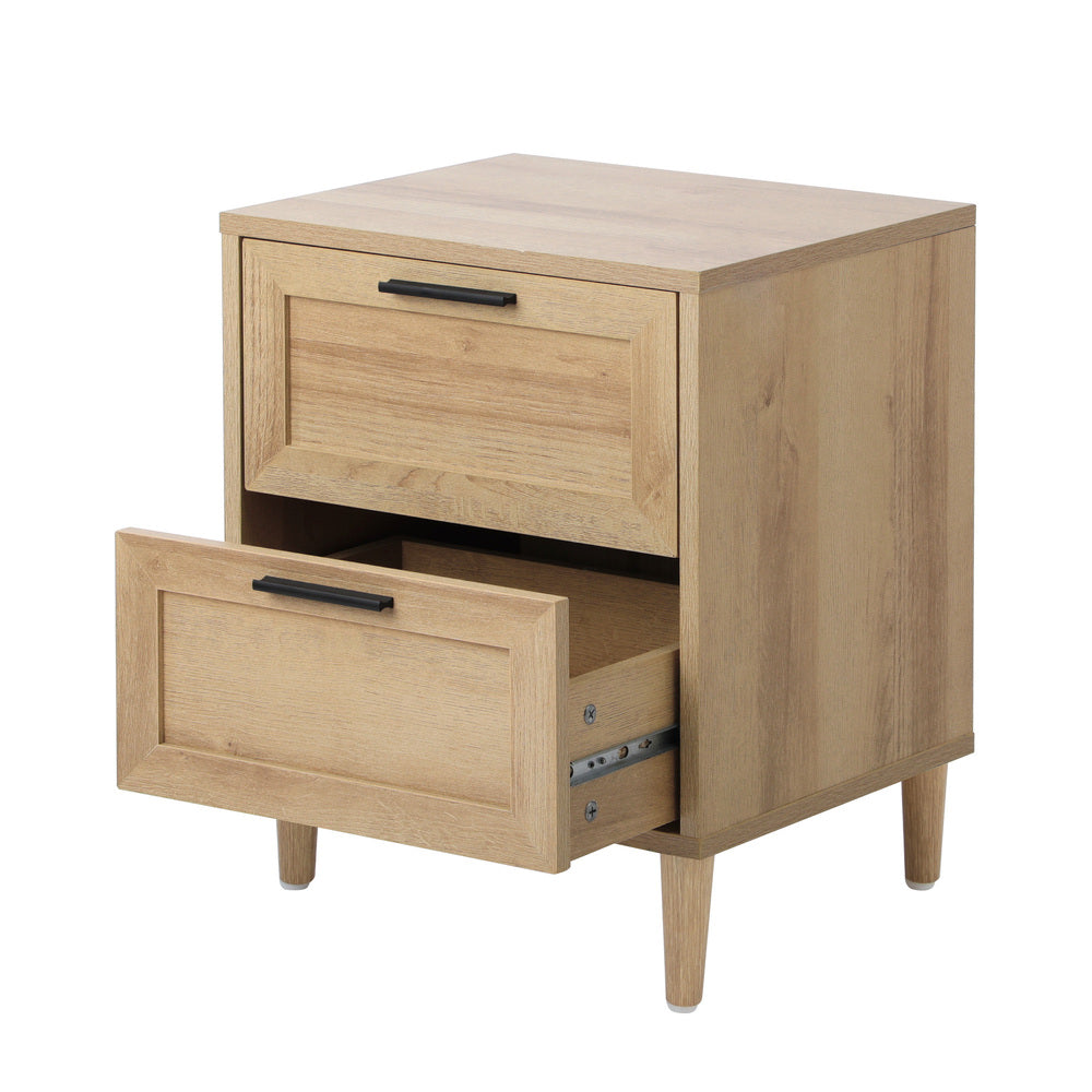 Bedside Table Nightstand Bedroom Storage Cabinet