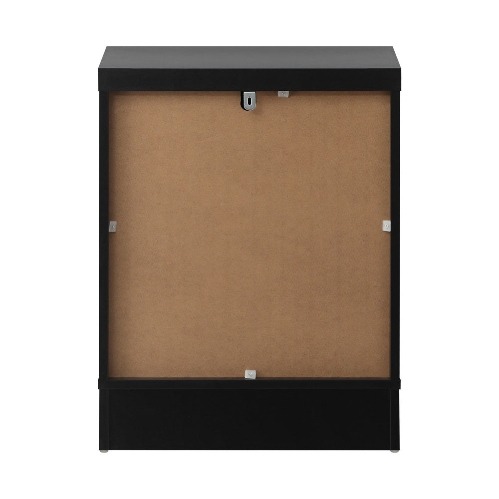 2X Bedside Tables Hamptons Furniture Black