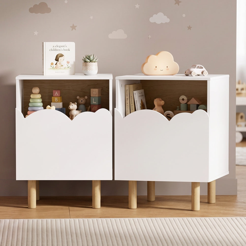 Natural bedside table 40x39.5x55cm, view 7