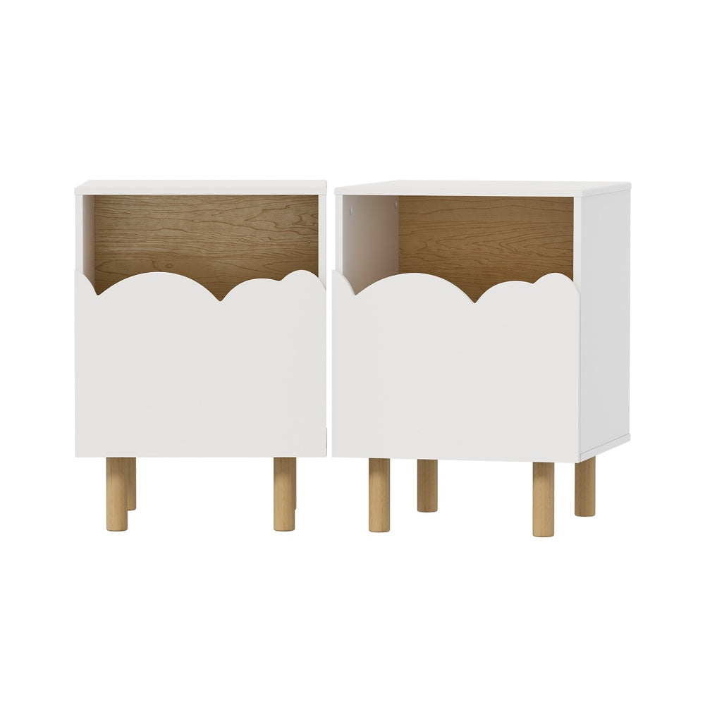 Natural bedside table 40x39.5x55cm