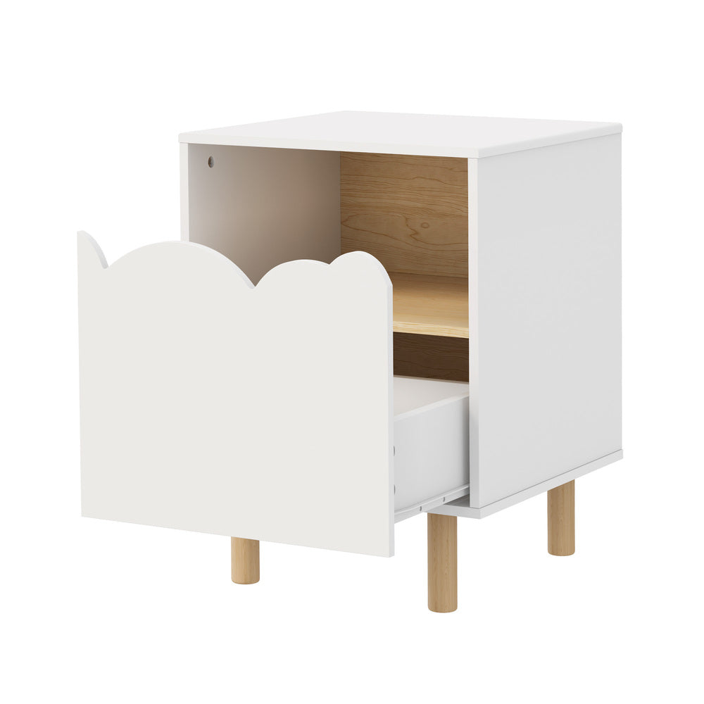 Natural bedside table 40x39.5x55cm, detail