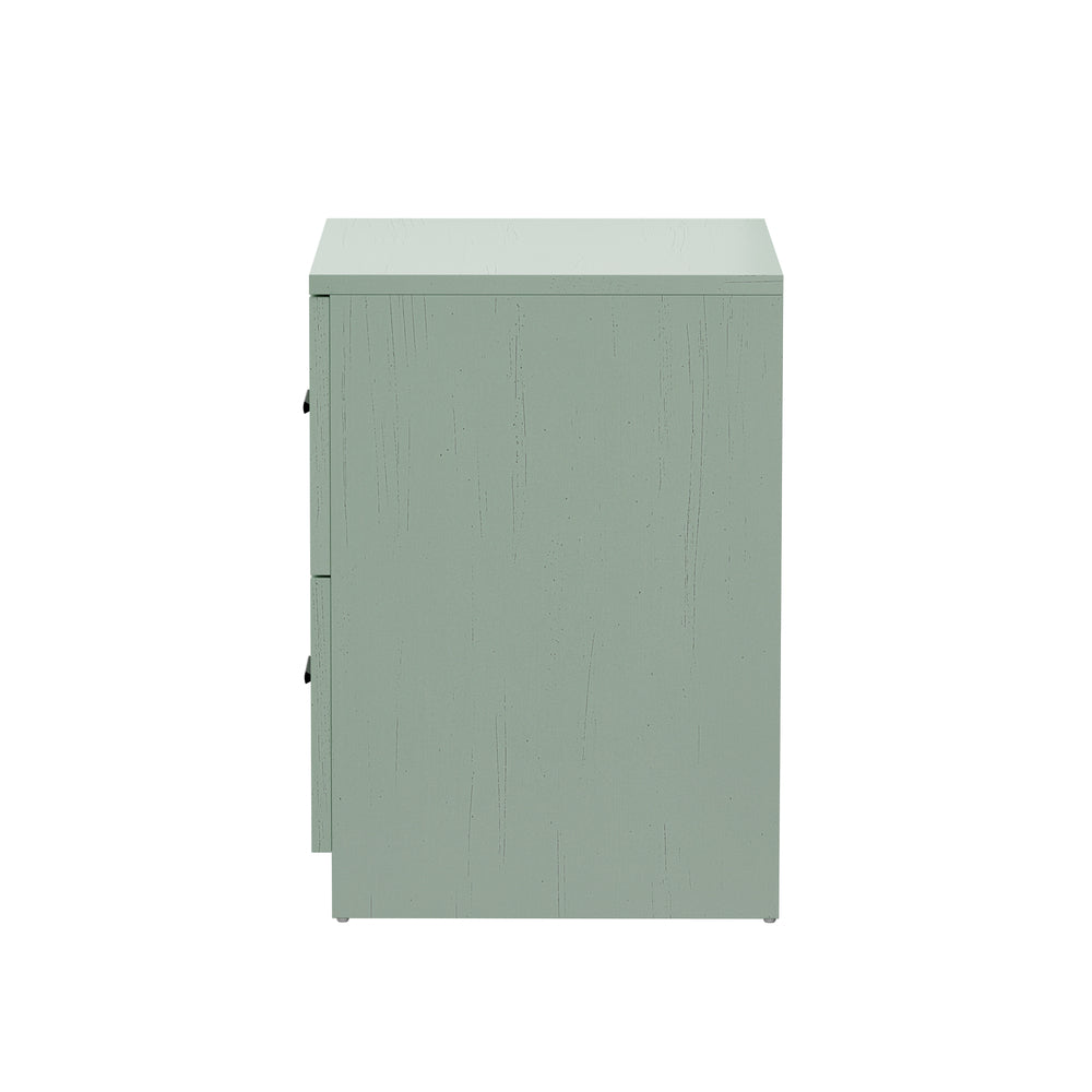 Green Bedside Table 2 Drawer Nightstand | Simpledeals