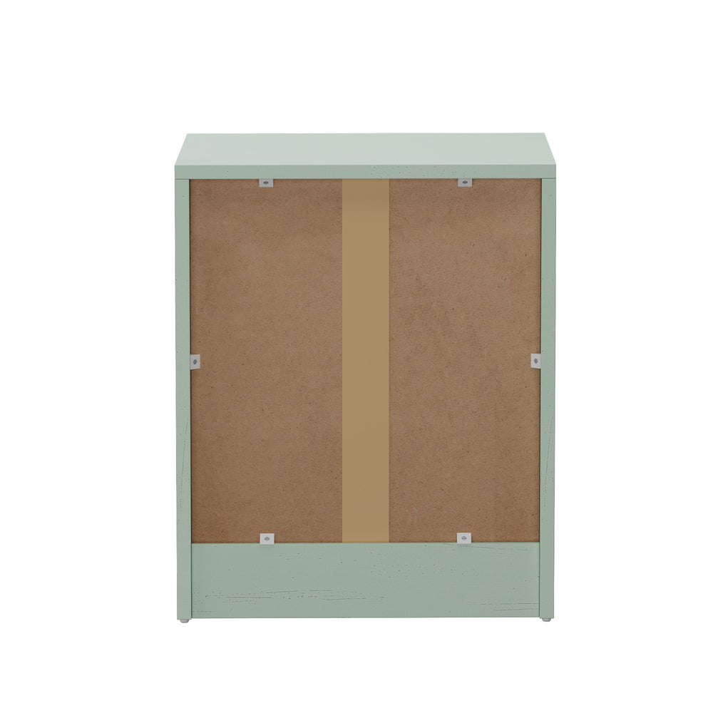 Green Bedside Table 2 Drawer Nightstand | Simpledeals