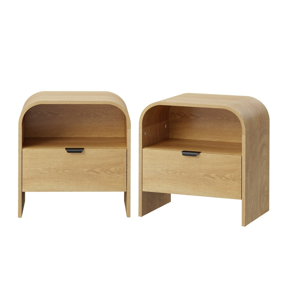Natural bedside table 48x35x50cm