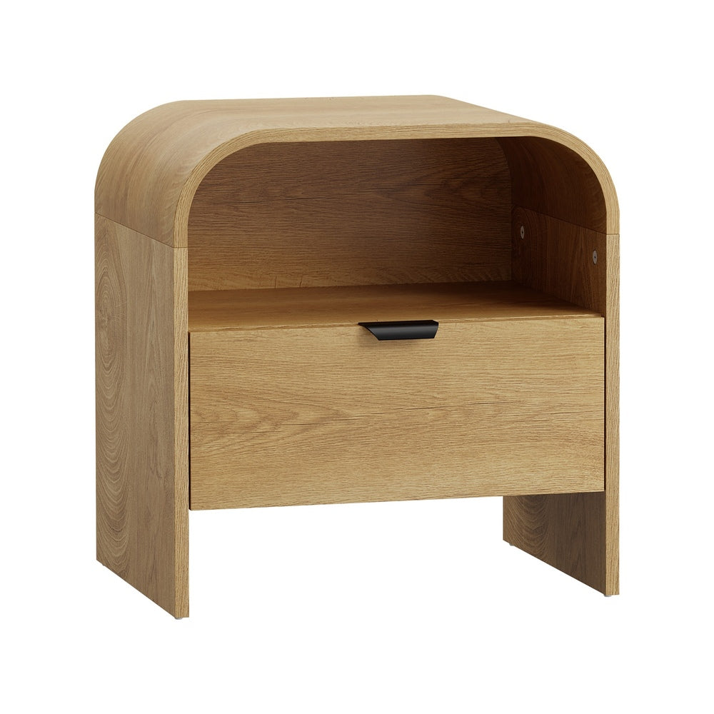Natural bedside table 48x35x50cm, detail
