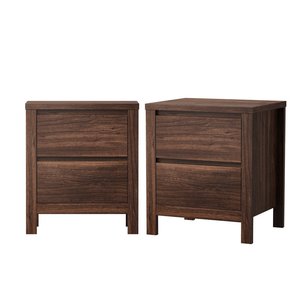 Walnut bedside table 48x39x55cm, side view