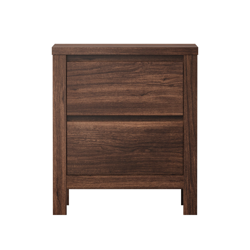 Walnut bedside table 48x39x55cm, detail
