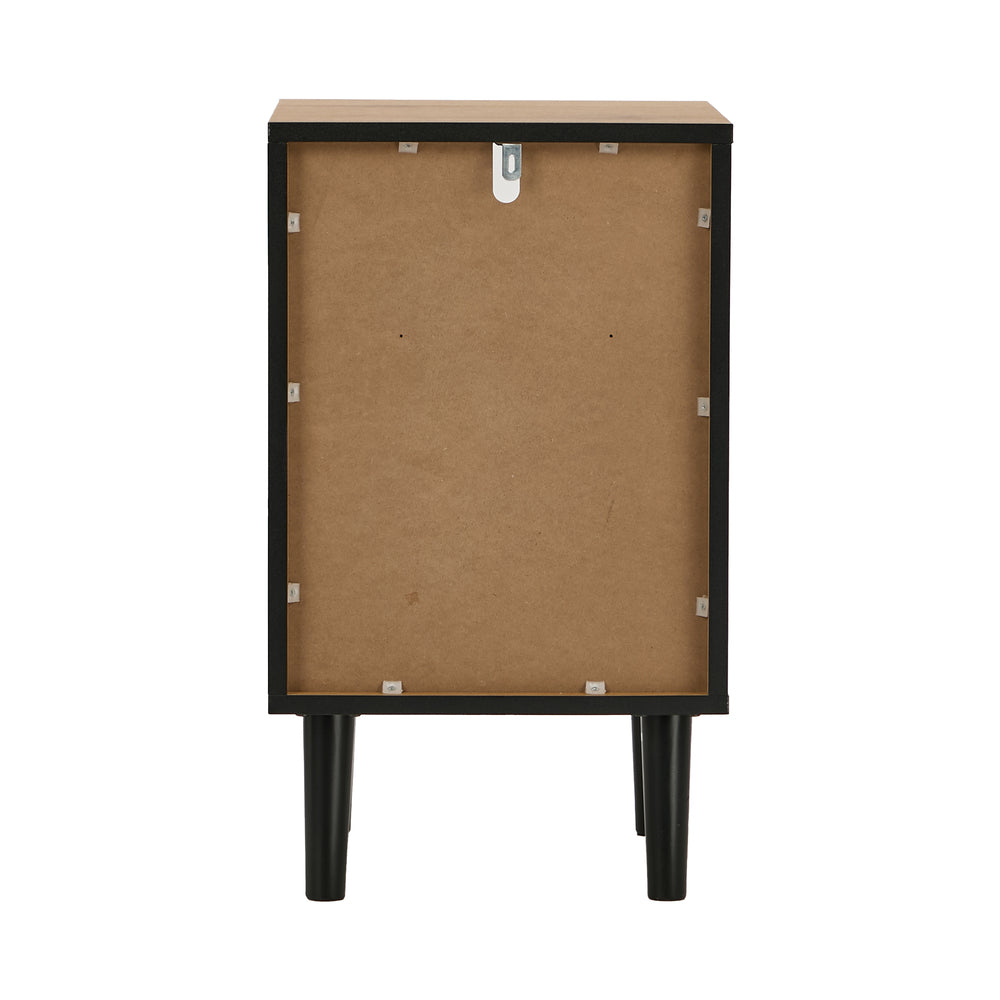 Bedside Table Natural 2 Drawers 35x39.5x60cm