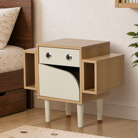 Kids Robot Bedside Table Nightstand Drawer - Bedside Table