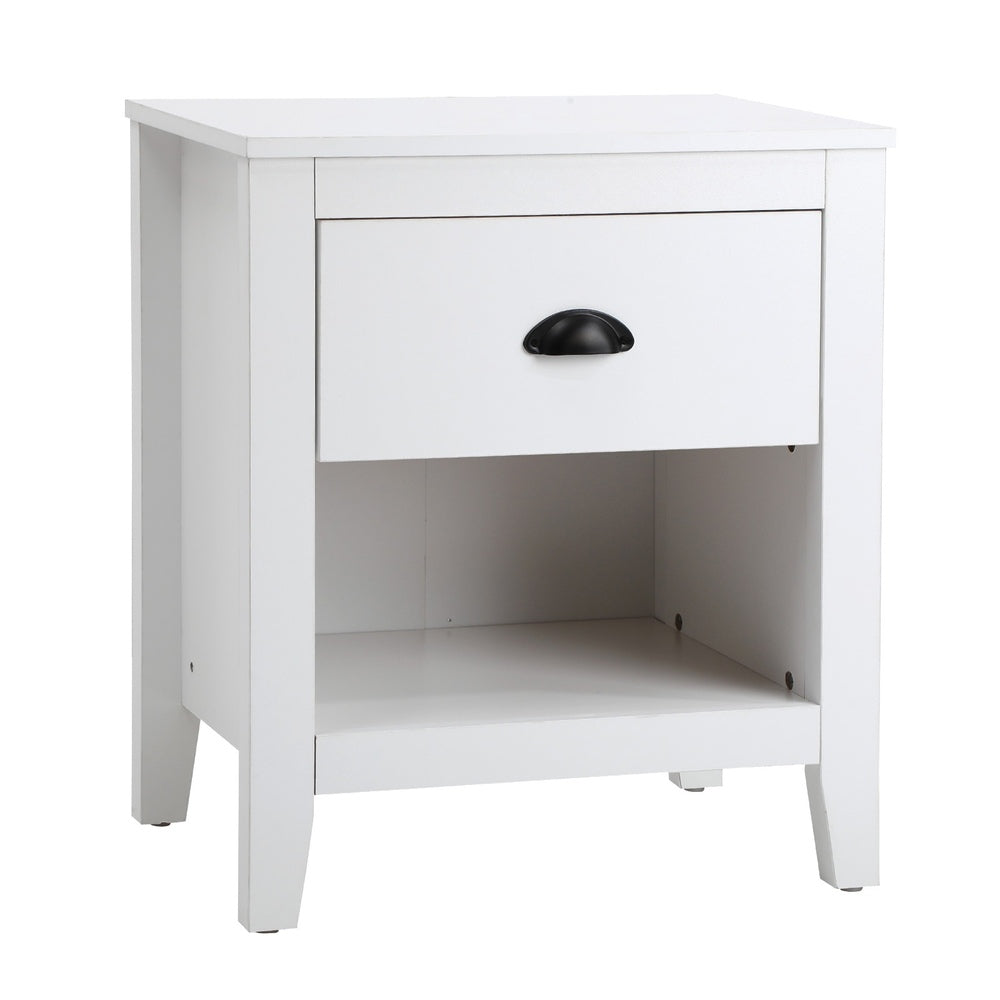 Bedside Table Nightstand Vintage 1/2 Drawers