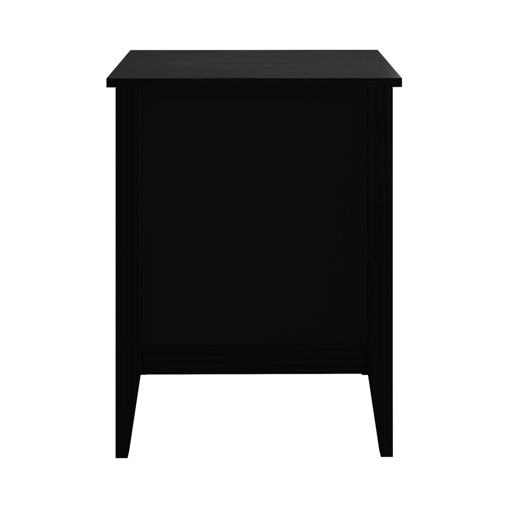 Bedside Table 3 Drawers Side End Nightstand