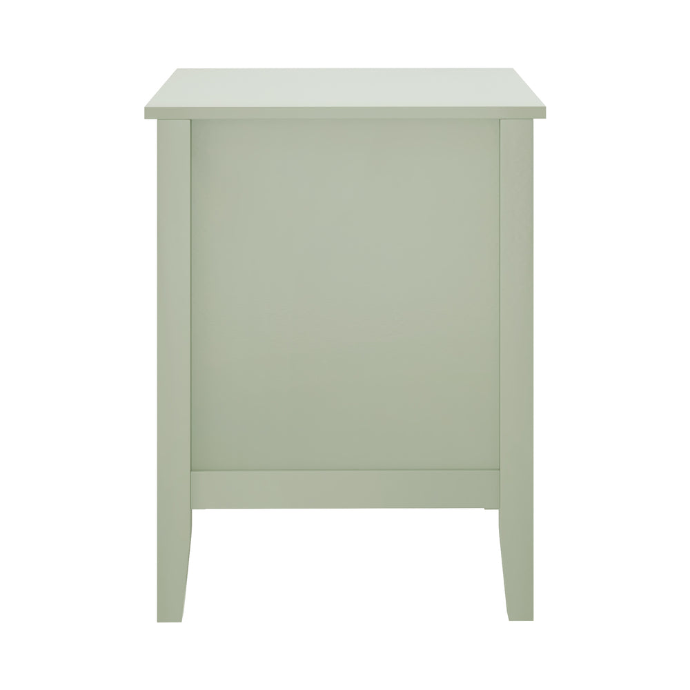 Bedside Table 3 Drawers Side End Nightstand
