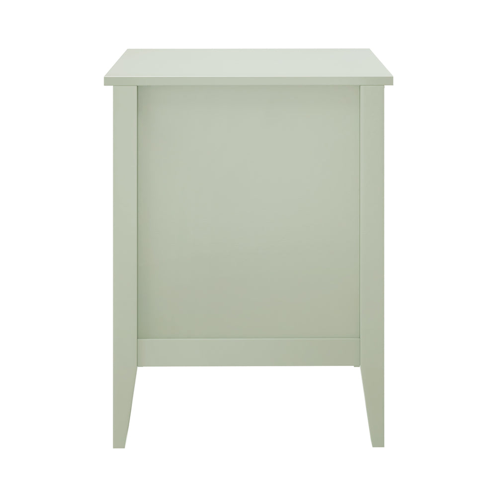 Bedside Table 3 Drawers Side End Nightstand