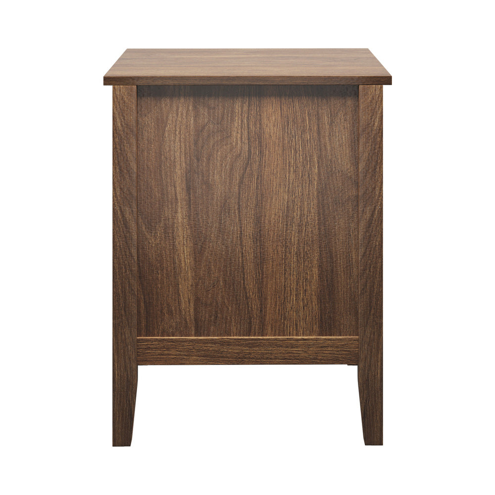 Bedside Table 3 Drawers Side End Nightstand