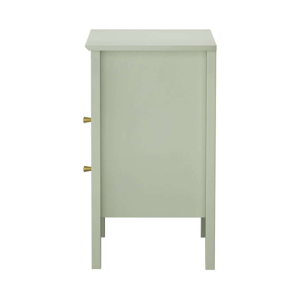 2x Bedside Table Nightstand 2 Drawers Bedroom Cabinet