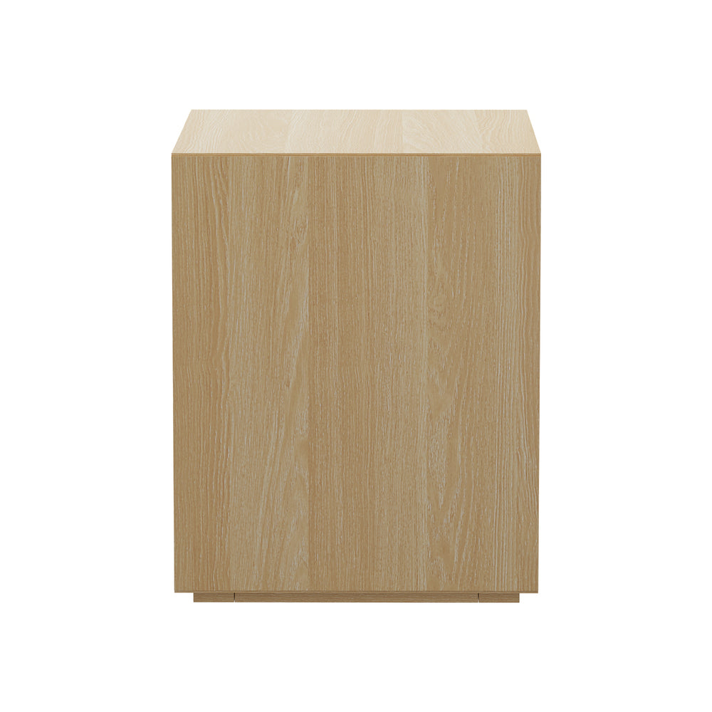 2 Drawer Bedside Table Minimalist Natural | Simpledeals