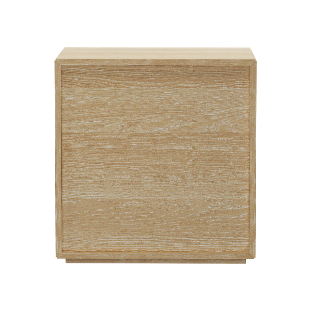 2 Drawer Bedside Table Minimalist Natural | Simpledeals