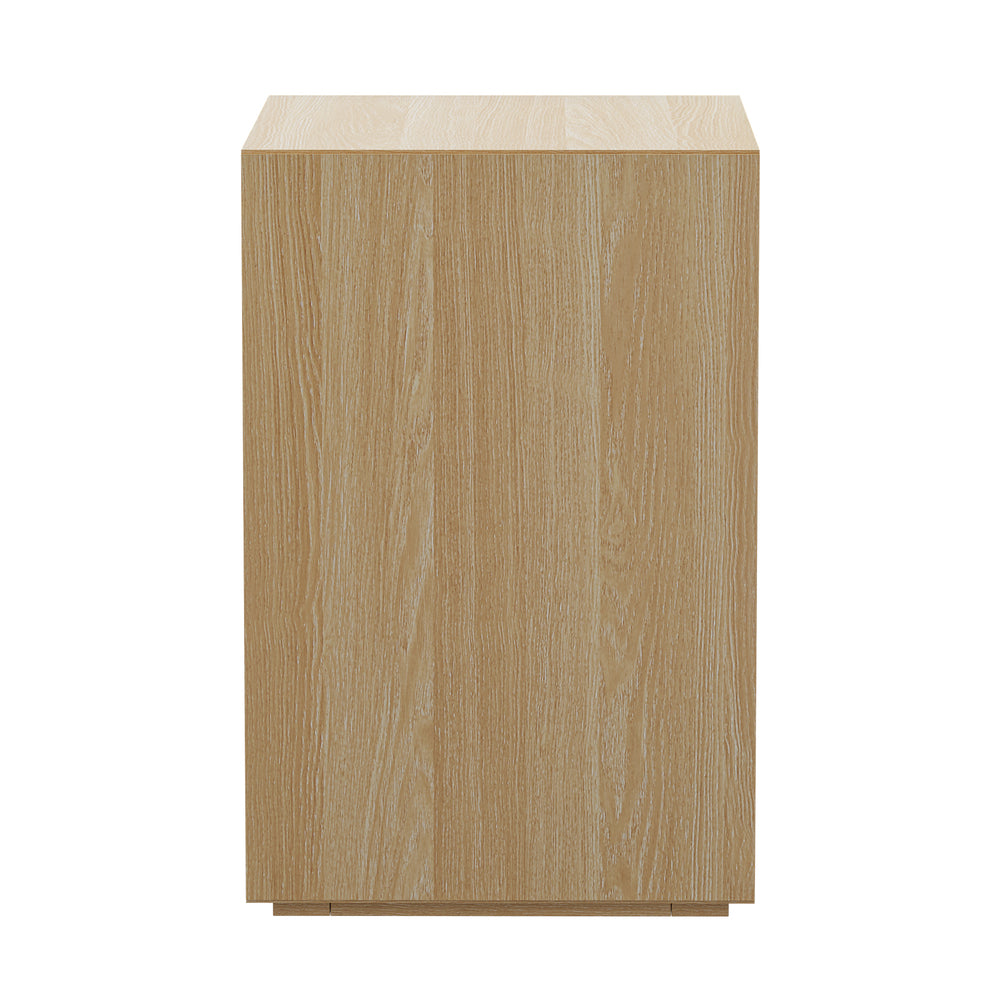3 Drawer Bedside Table Nightstand Natural | Simpledeals