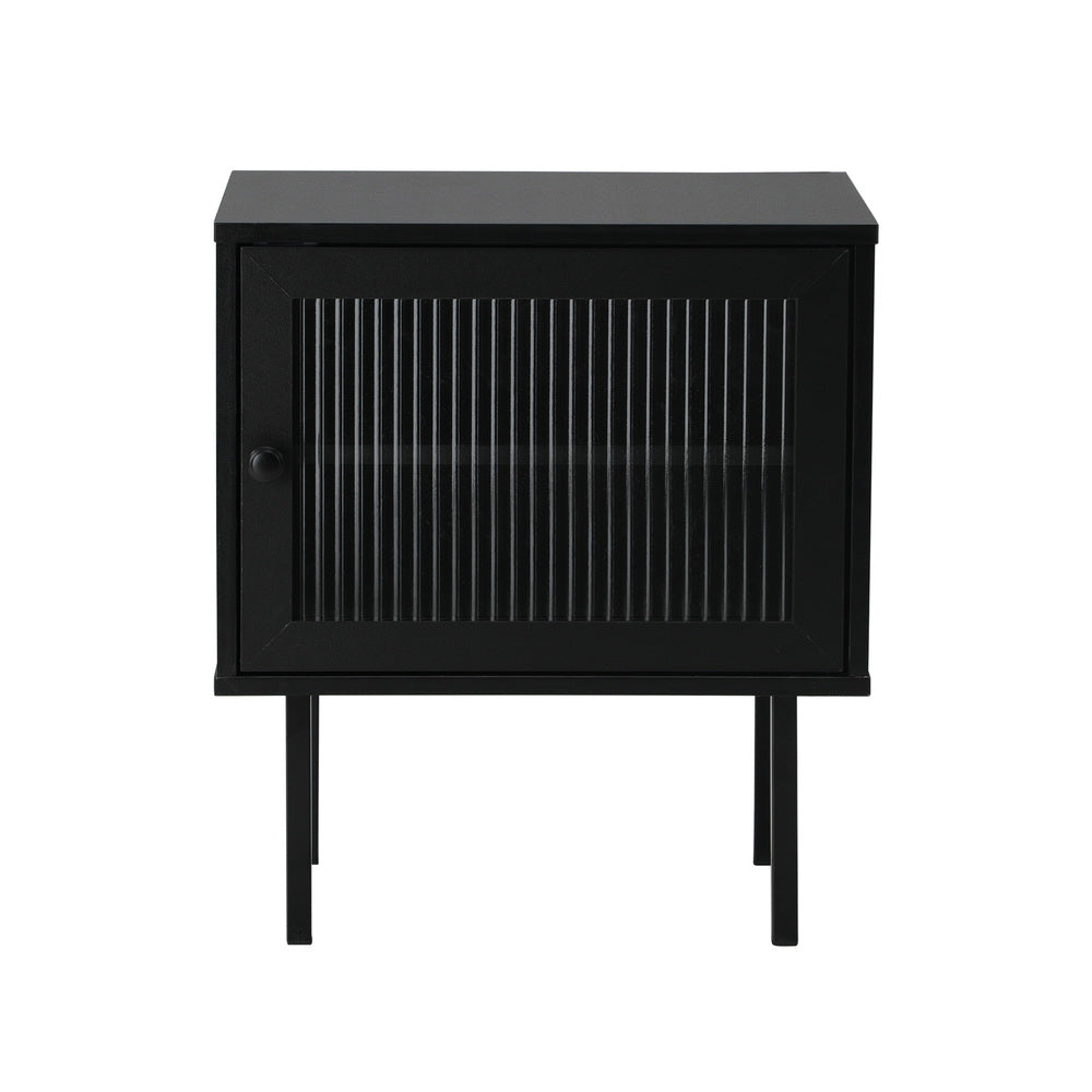 Bedside Tables Storage Cabinet Wood Black/Green/White