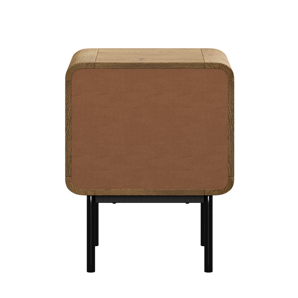 2x Bedside Tables 1 Drawer 1 Shelf Nightstand Bedroom Storage Natural