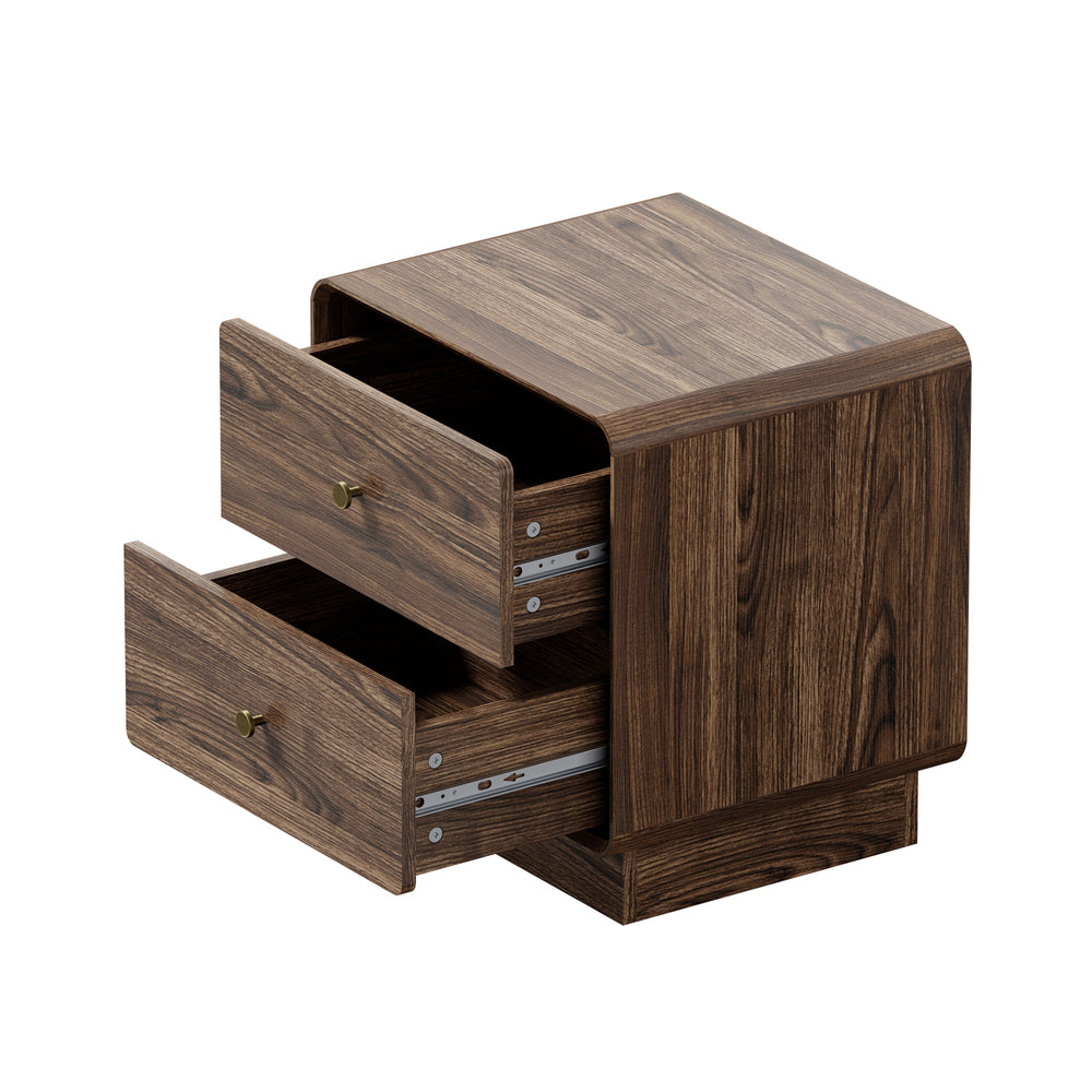 Walnut bedside table 48x39.5x50cm, detail