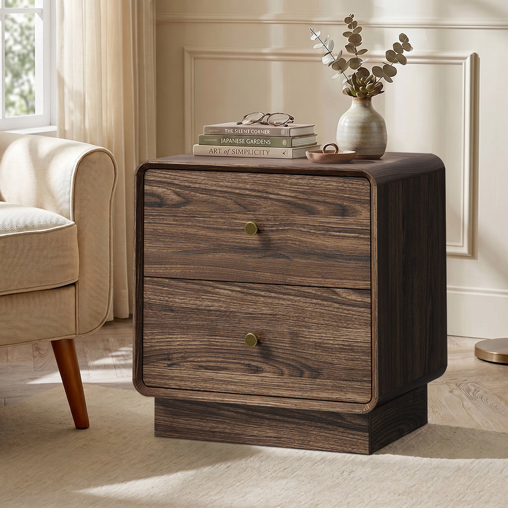 Walnut bedside table 48x39.5x50cm, view 7