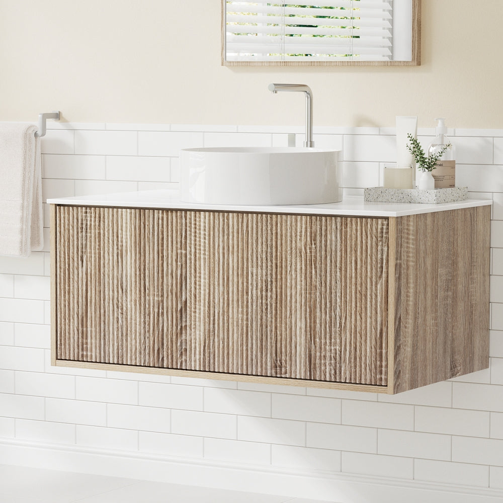 Vanity Unit 915mm with Basin Oak
