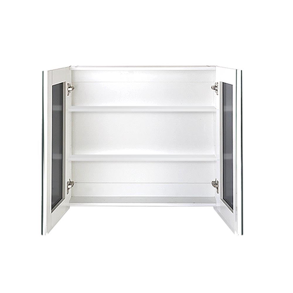 Bathroom Vanity Mirror Cabinet 750x720mm White