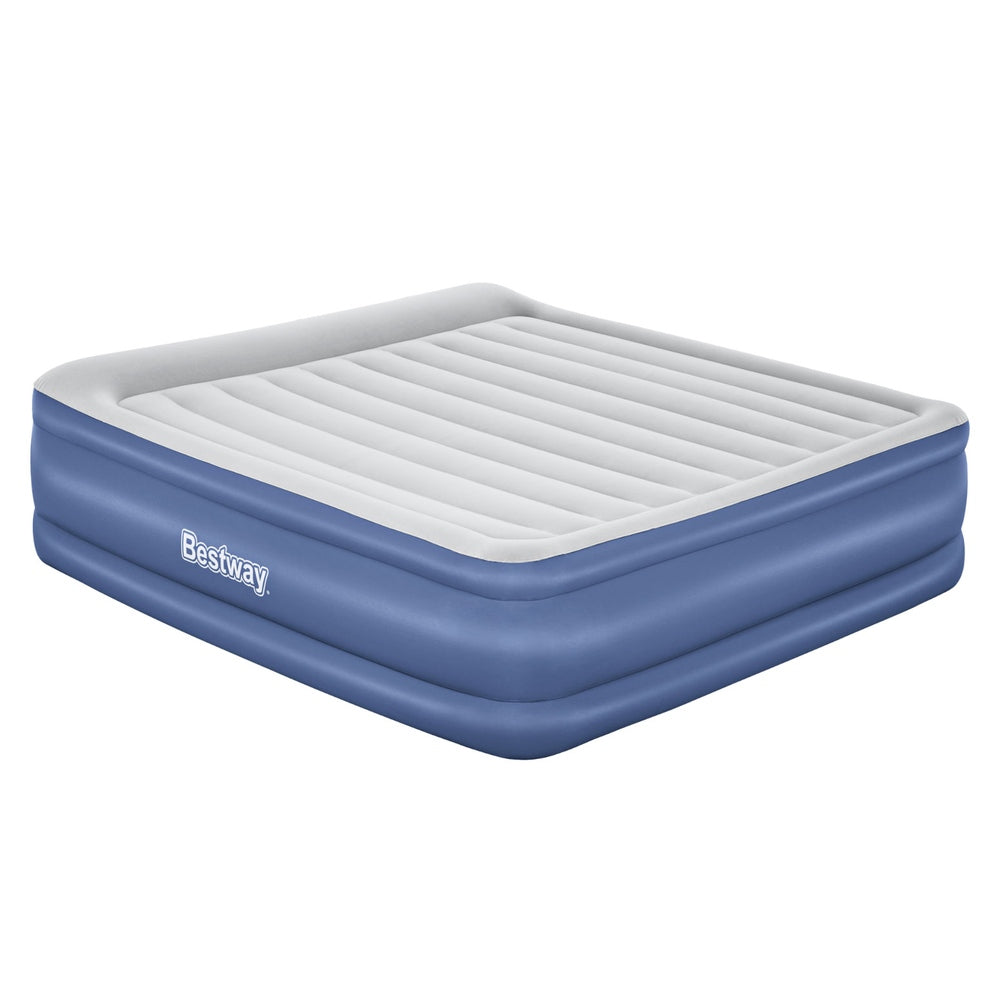 King Air Mattress Inflatable Bed 56cm Blue Airbed