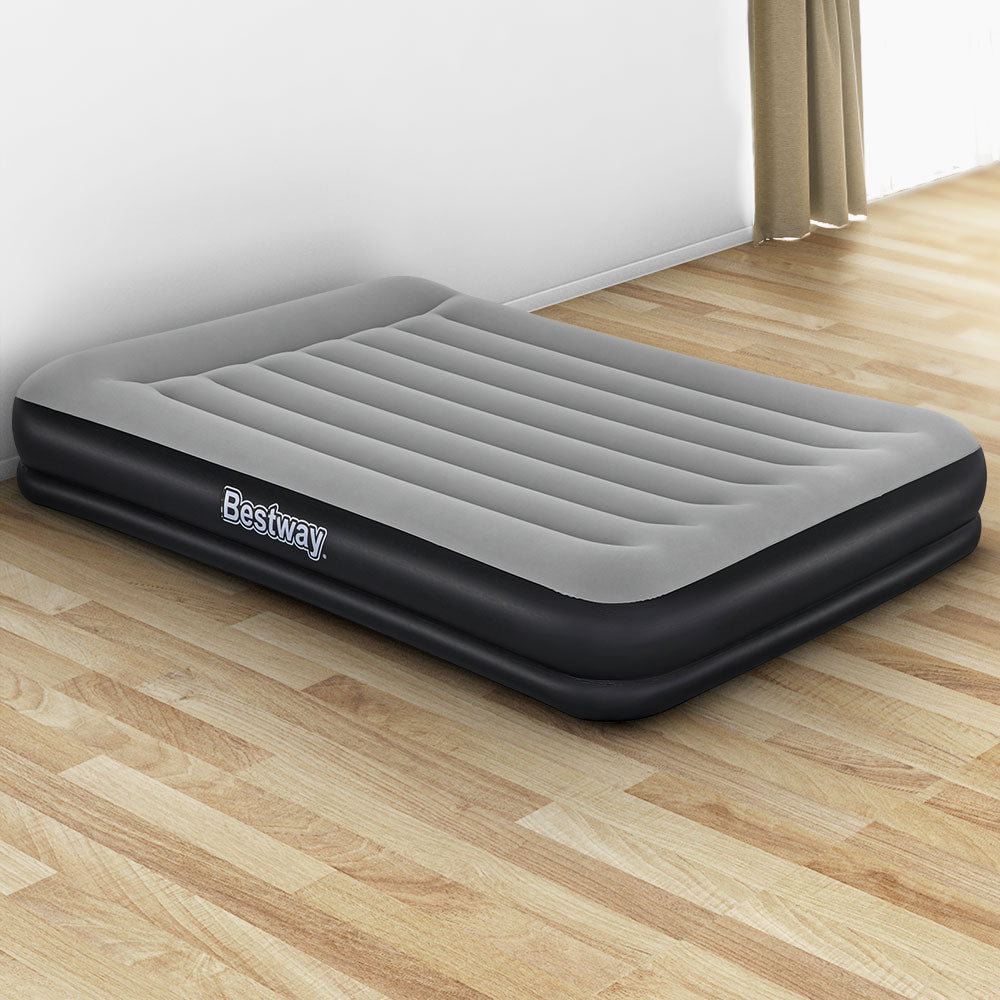 Air Bed Beds Mattress Premium Inflatable Built-In Pump Queen Size - Bestway