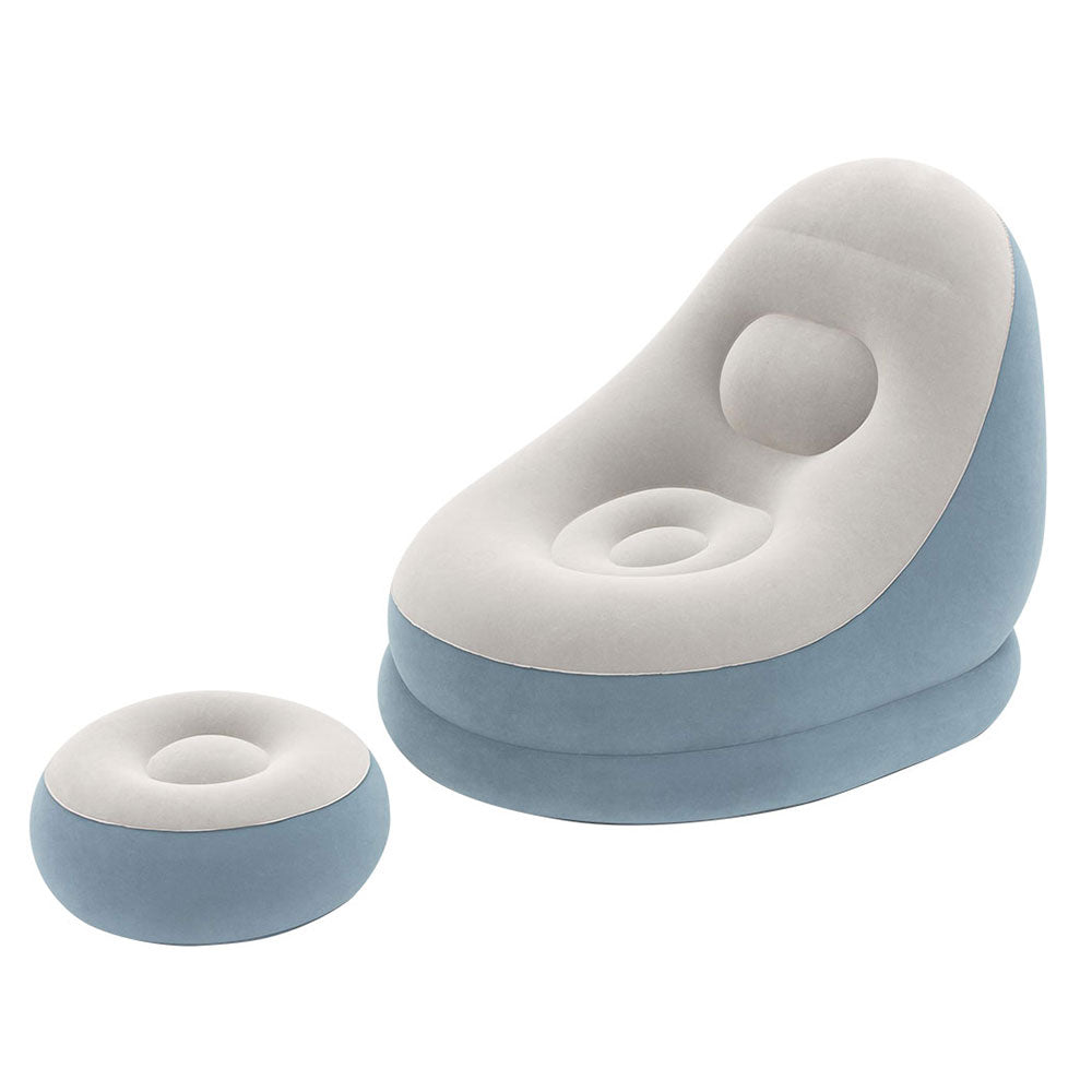 Purple/Blue Lazy Sofa Lounge Ottoman Air Chair Seat