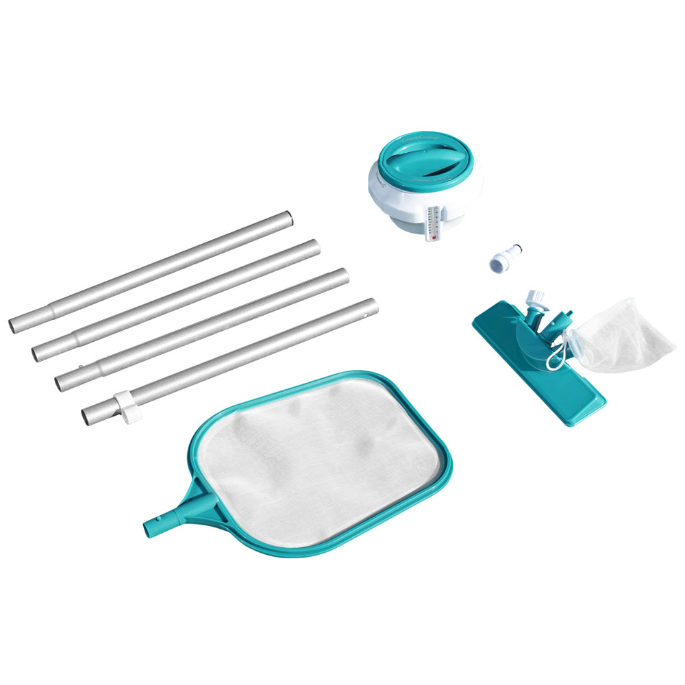 Pool Cleaner Vacuum Chemical Dispenser Thermometer Swimming Pools Cleaning Kit with Pool Sweeps & Vacuums