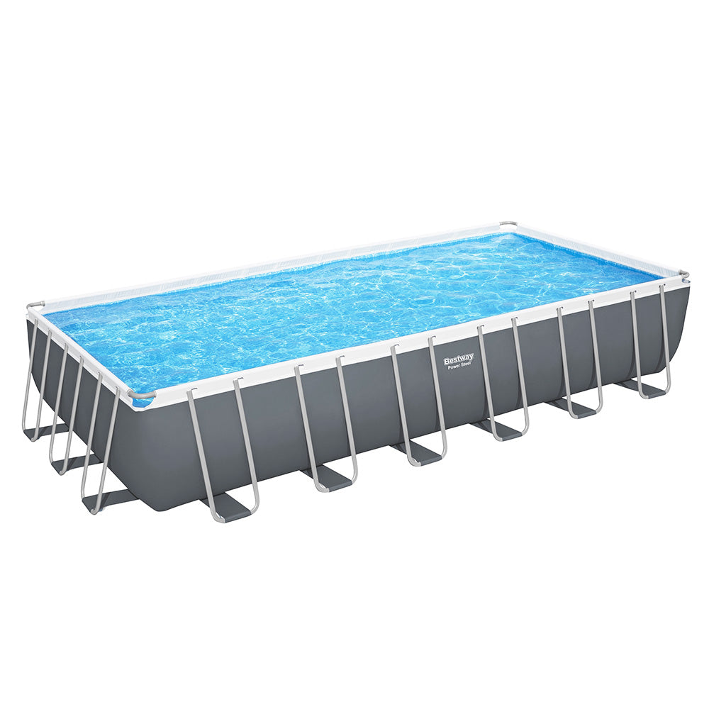Steel Frame Above Ground Swimming Pool Set with Ladder Filter Pump 30045L