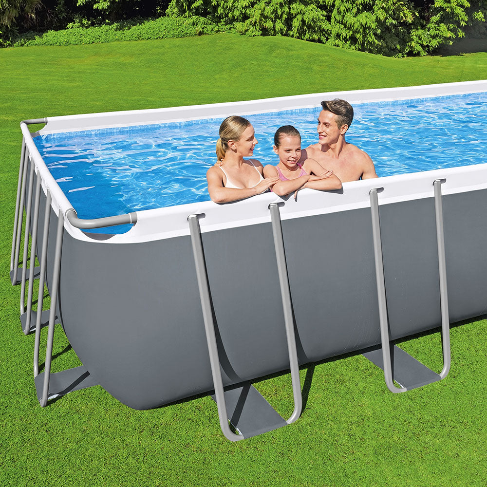 Steel Frame Above Ground Swimming Pool Set with Ladder Filter Pump 30045L