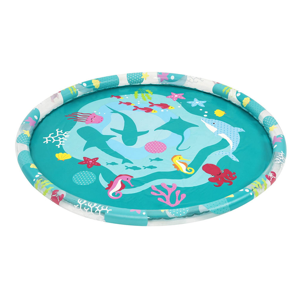 Kids Round Inflatable Splash Pool Sprinkler Marine 165cm | Pool Toys & Inflatables