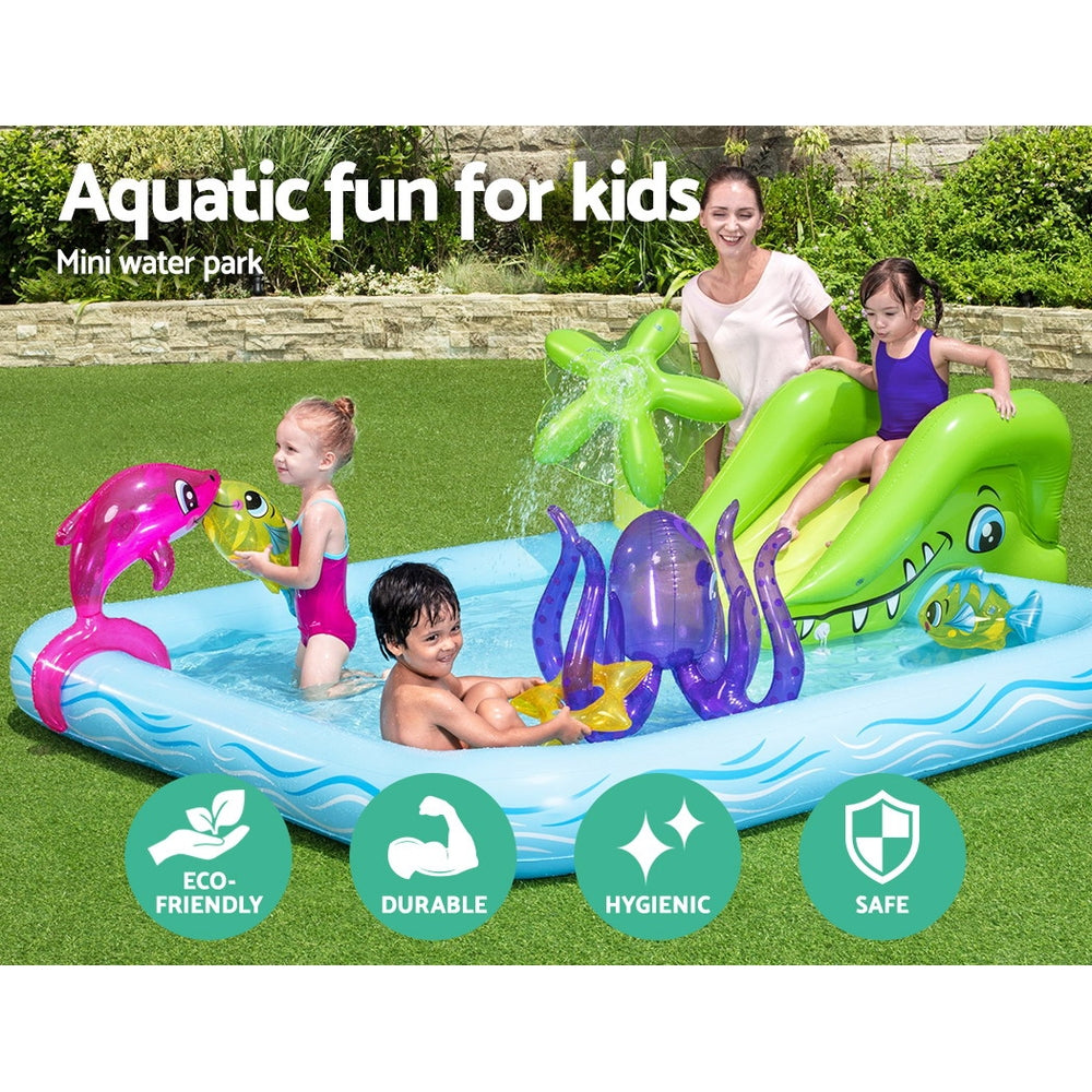239X206X86Cm Inflatable Above Ground Swimming Play Pool 308L