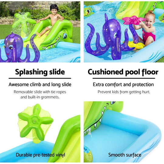 239X206X86Cm Inflatable Above Ground Swimming Play Pool 308L - Swimming Pools