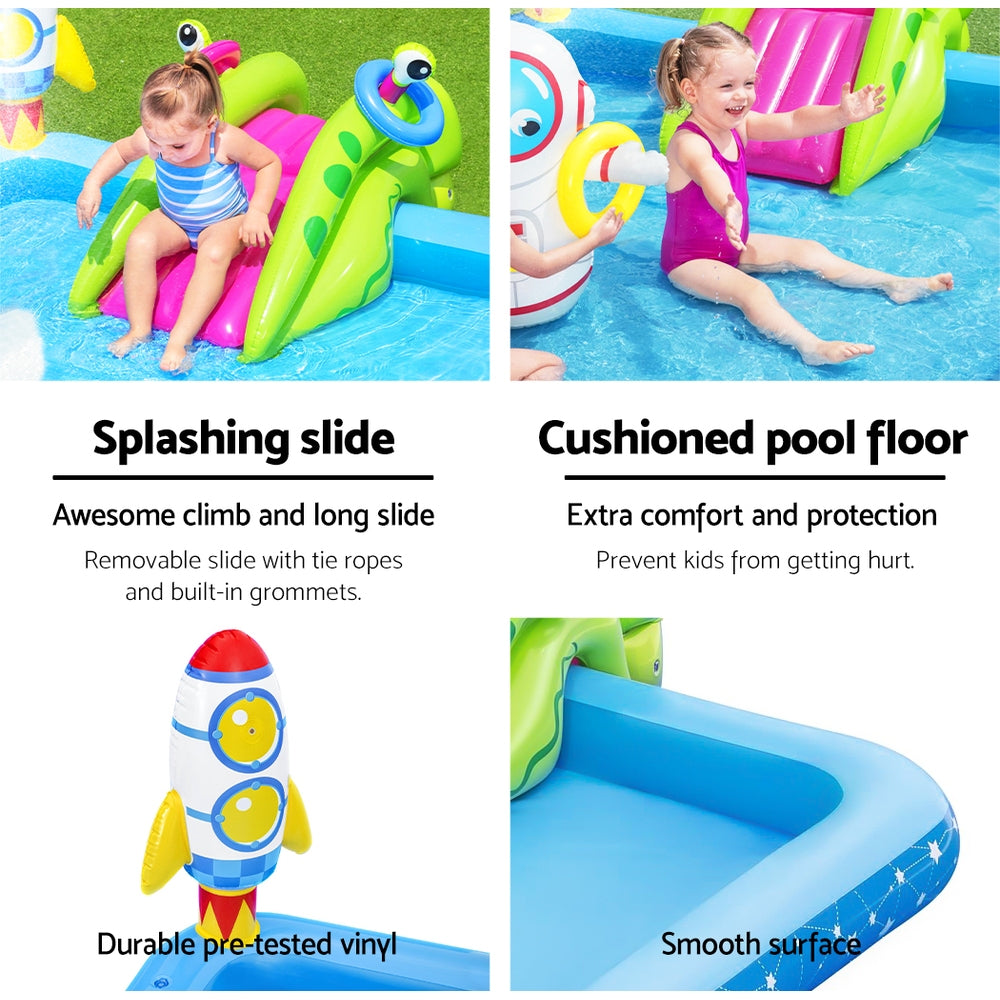 228X206X84Cm Inflatable Above Ground Swimming Play Pool 308L