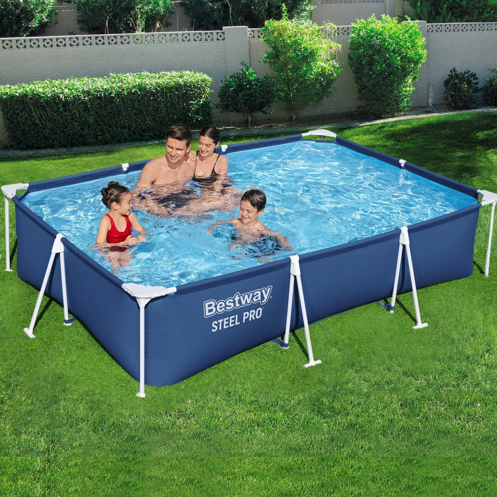 Swimming Pool 300X201X66Cm Steel Frame Above Ground Pools 3300L