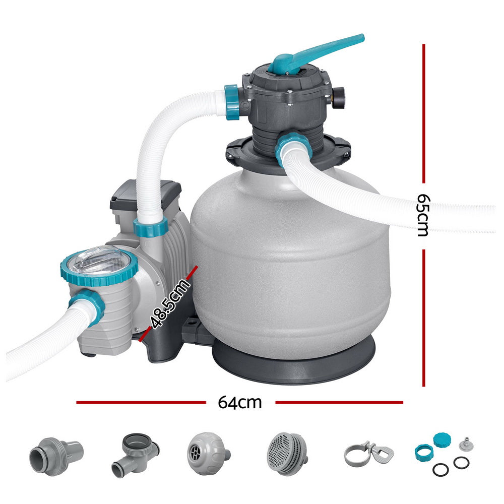 Swimming Pools - Pool Pump Sand Filter 3000Gph 11355L/H Pools Flowclear Filters - photo 10