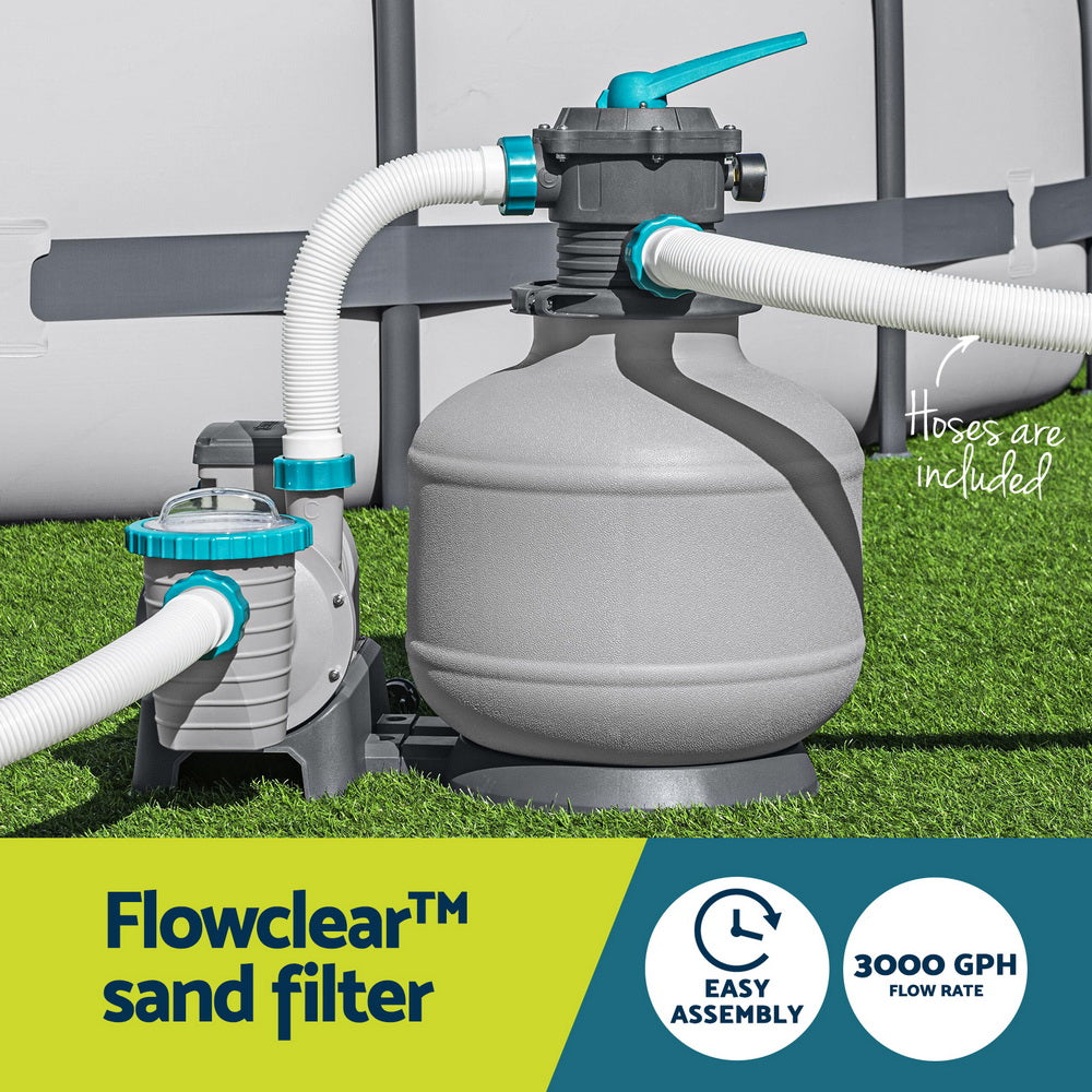 Swimming Pools - Pool Pump Sand Filter 3000Gph 11355L/H Pools Flowclear Filters
